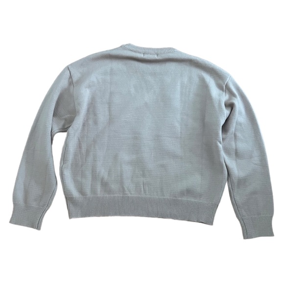 O2 Beige Sweater with Red Heart Cozy Viscose Blend Pullover Size M - Picture 3 of 7